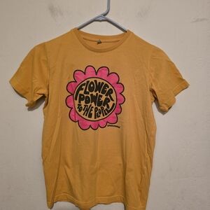 Greenpeace Flower power to the people shirt size 11 to 12 years